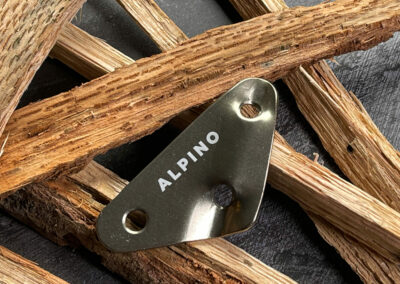 Metal Branding for glamping brand Autentic. Designed by Dumonk, co-founder of "Three Tales"